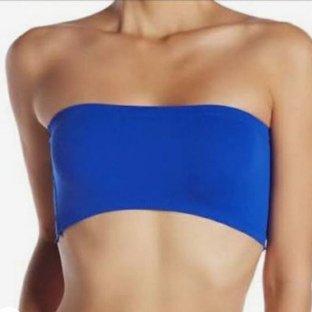 People Nina Neo Bandeau Bra in Blue